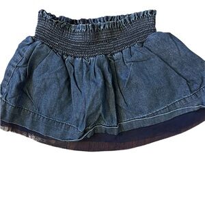 Vintage Osh Kosh Denim Skirt with Elastic Waist Sz 2t